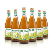 Biotta sauerkraut juice front label showing organic certification and benefits