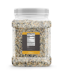Birch & Meadow close-up of seasoning texture displays sesame and poppy seeds for crunchy flavor