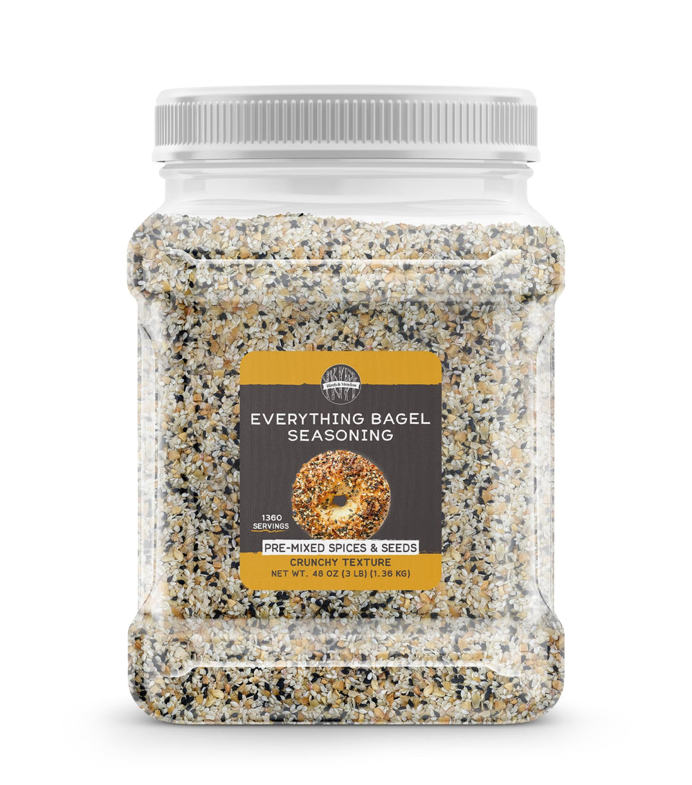 Birch & Meadow square jar front view shows label and bulk size benefit