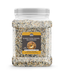 Birch & Meadow square jar front view shows label and bulk size benefit