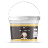 Birch & Meadow front view of 1-gallon sugar bucket showing label and packaging benefit