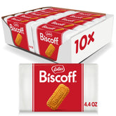 Biscoff front packaging showing ten snack packs and brand appeal