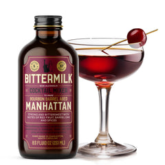 Bittermilk front packaging showing bottle and branding, highlights quality
