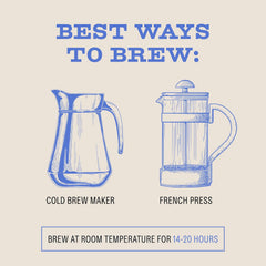 Bizzy served glass with ice highlighting smooth cold-brew flavor and refreshing sip