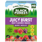 Black Forest front packaging showing 40 pouches and berry medley benefit