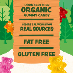 Black Forest gummy texture detail showing soft, juicy chewability