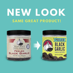 Black Garlic North America peeled cloves close-up showing soft texture and spreadability