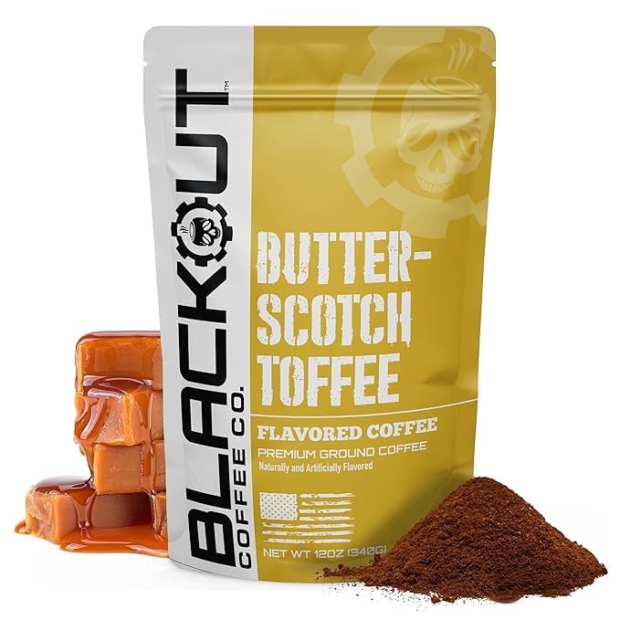 Blackout Coffee Co. front pouch showing branding and flavor for easy recognition and appeal
