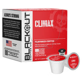 Blackout Coffee Co. front packaging showing 18-count box and flavor branding for easy selection