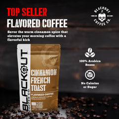 Blackout Coffee Co. close-up of pre-ground beans showing texture for consistent brewing