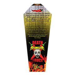 Blair's coffin-shaped box packaging highlighting collectible presentation benefit