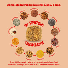 Blender Bombs PB Blast frozen puck close-up displaying convenience and freshness