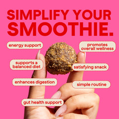 Blender Bombs seed blend texture with hemp, chia, and flax for healthy fats