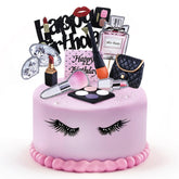 BlingABC large happy birthday topper front view showing focal decoration and sparkle