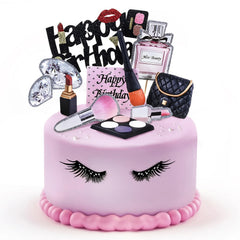 BlingABC large happy birthday topper front view showing focal decoration and sparkle