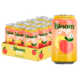 Bloom Nutrition front can showing peach pineapple label and benefits