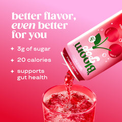 Bloom Nutrition close-up fizz and bubbles highlighting refreshing texture