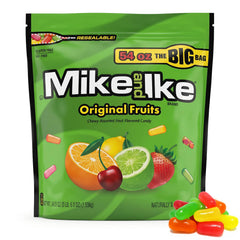Bloom's front packaging showing bulk Mike and Ike for easy grabbing