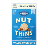 Blue Diamond Nut-Thins front packaging showing product and benefit fresh snack option