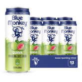 blue monkey front packaging showing cans and labels, clear brand visibility and appeal