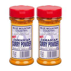 Blue Mountain Country front packaging showing bold curry flavor and island appeal