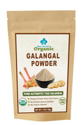 Blue Orchid Organic galangal powder jar front view for pantry flavor