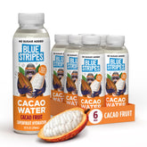 Blue Stripes front packaging showing 10 fl oz bottle and 6-pack branding, refreshing convenience