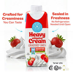 Blue Valley cream spooned over dessert highlighting rich finish