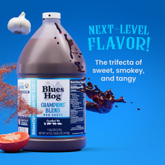 Blues Hog close-up of sauce texture highlighting glossy thickness for glazing benefit