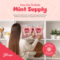 Blunon individually wrapped mint demonstrating hygienic single-serve convenience