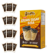 Boba Fide front packaging showing 12 single-serve packets and branding benefit convenience
