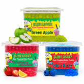 BOBAVIDA front packaging showing three sour flavor tubs and bright labels for easy selection