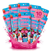 BOBAVIDA front packaging showing 10-pack and bright strawberry color for convenience