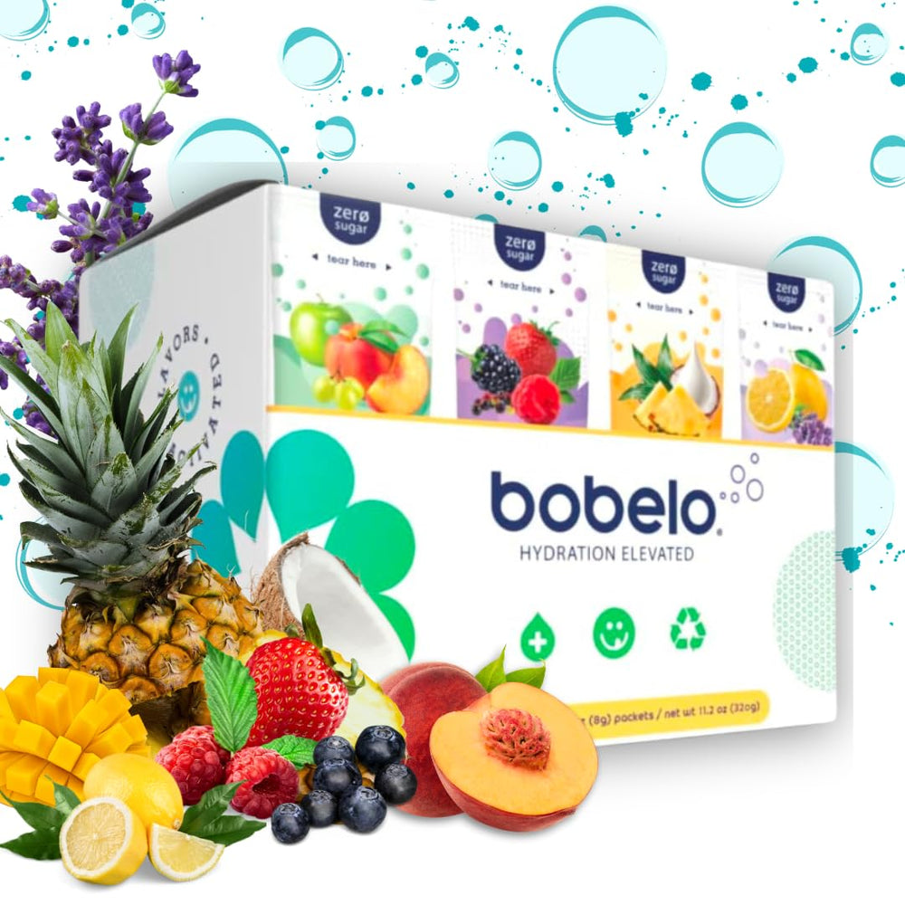 Bobelo front packaging showing variety 40 pack and convenience