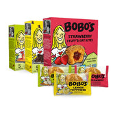 Bobo's front box display showing variety packaging and convenience