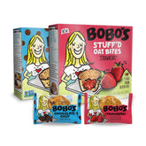 Bobo's front packaging showing variety pack and benefit of grab-and-go convenience
