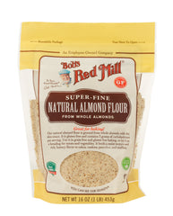 Bob's Red Mill close-up of fine almond flour texture highlighting moist crumb