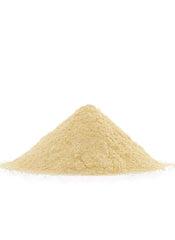 Bob's Red Mill corn flour beside kitchen scale demonstrating 22-ounce portion