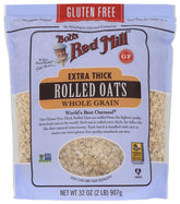 Bob's Red Mill front packaging showing 32 oz bag and product name benefit hearty oats