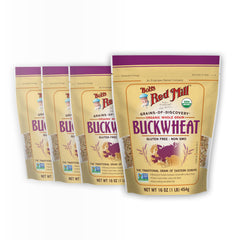 Bob's Red Mill front packaging showing organic groats for pantry convenience