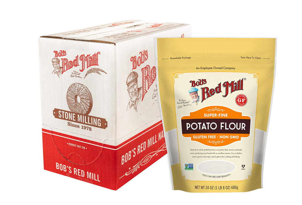 Bob's Red Mill front packaging showing 24oz bag and clear labeling benefits