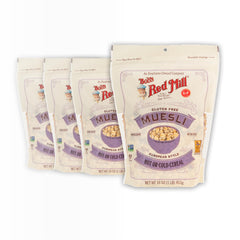Bob's Red Mill front packaging showing gluten free muesli, clear product view