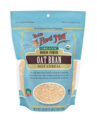 Bob's Red Mill close-up of oat bran texture highlighting smooth creaminess