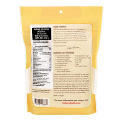 Bob's Red Mill close-up texture of whole grain oat flour illustrating fine, tender grind