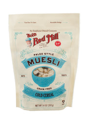Bob's Red Mill close-up of coconut flakes, nuts and seeds, highlighting crunchy texture
