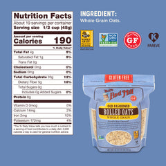 Bob's Red Mill close-up of oat flakes showing texture and whole grain quality