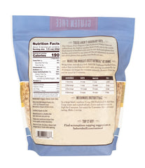 Bob's Red Mill close-up texture of rolled oats showing wholesome whole-grain flakes