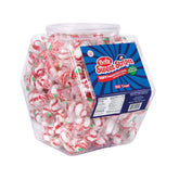 Bob's Sweet Stripes front packaging showing clear tub and lid for easy display