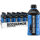 BODYARMOR Blue Raspberry front packaging showing bold bottle and flavor benefit