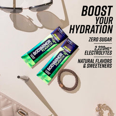 BODYARMOR Flash IV mixed drink in a sports bottle demonstrating convenient on-the-go use